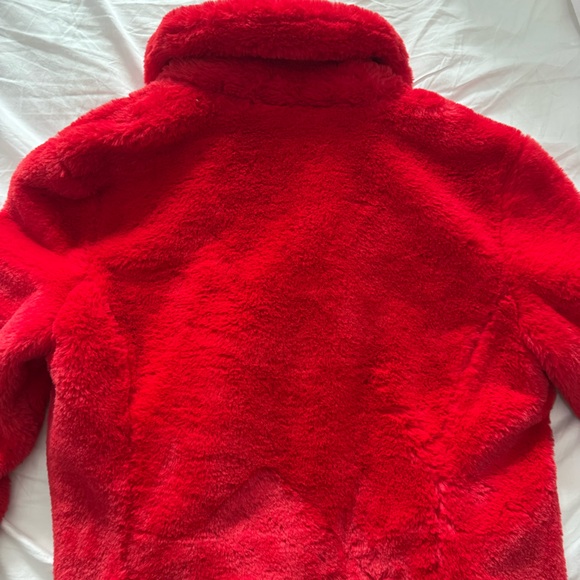 Rebecca Minkoff Vibrant Red Faux Fur Jacket - UNWORN - Picture 4 of 4